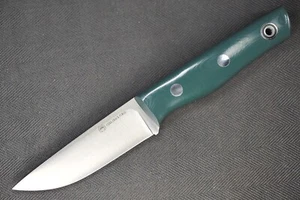 2010 BRKT/Fiddleback Forge Recluse .16” A2 Convexed Blade, Full Green G10 Handle - Picture 1 of 13