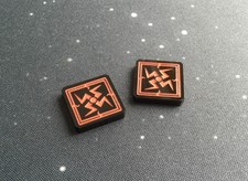 X-Wing 2.0 compatible, acrylic Ion tokens - black series