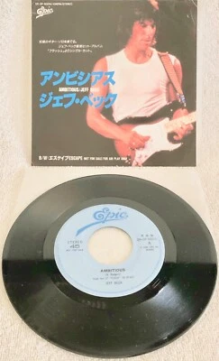 JEFF BECK "AMBITIOUS" ULTRA-RARE 1986 ORIGINAL JAPANESE PROMO ONLY SINGLE W/PS!! - Image 1 of 3