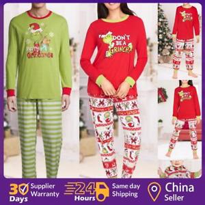 The Grinch Christmas Pyjamas Family Matching Boy Girl PJs Set Nightwear Pajamas