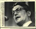 1973 Press Photo Elliot Richardson at Department of Justice news conference