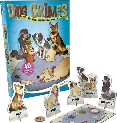 《NEW》ThinkFun Dog Crimes Logic Game - Engaging Brainteaser for Kids and Adults - Image 1 of 4