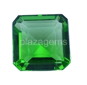 NATURAL CERTIFIED 20-30 CT GREEN GARNET EMERALD SHAPE LOOSE GEMSTONE 4NUH - Picture 1 of 9