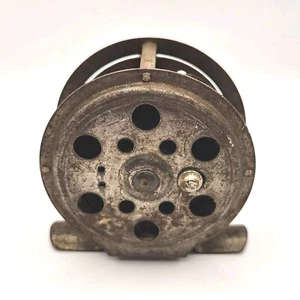 Vintage Skeleton Style Fly Fishing Reel 1930s All Metal 2 1/2" - Picture 1 of 10