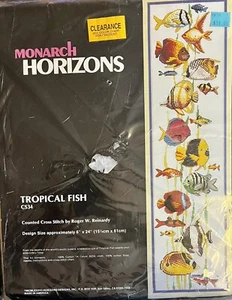 Monarch Horizons Kreuzstich-Set "Tropical Fish" Vintage - Bild 1 von 5