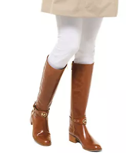 BOTAS DE MONTAR ALTAS MICHAEL KORS BREZO DORADO LOGO CARAMELO 6.5 7 11 ME ENCANTAN LOS ZAPATOS - Imagen 1 de 10