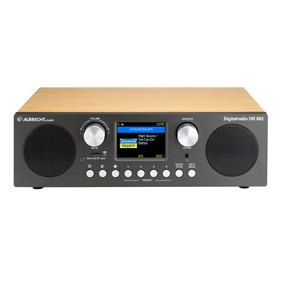 27882 Albrecht DR 882 Digitalradio DAB+/UKW Farbdisplay, FB, Bambus TOP B-WARE - Bild 1 von 4