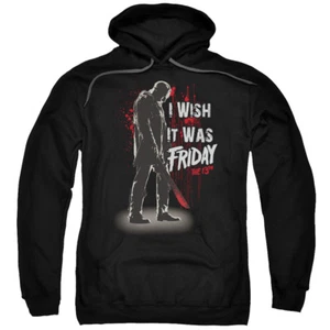 FRIDAY THE 13TH I WISH IT Licensed Adult Hooded and Crewneck Sweatshirt SM-5XL - Picture 1 of 4