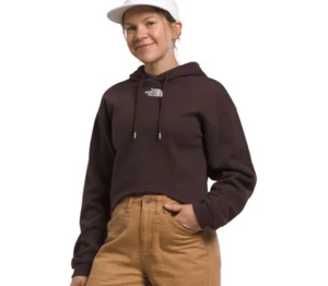 WOMENS S ๐ NEW The North Face Evolution Hi-Low Pullover Hoodie NF0A84GT Brown - Picture 1 of 10