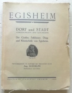 Egisheim Eguisheim Dorf and Stadt Aug SCHERLEN éd Alsatia 1929 - Imagen 1 de 6