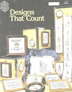 Libro de patrones Designs That Count Cross Stitch Gloria Pat 1978 6 vintage - Imagen 1 de 8