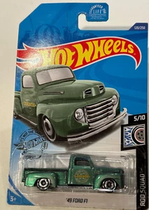 2020 🔥HOT WHEELS 🛞 49 FORD F1  5/10 ROD SQUAD METALLIC GREEN 120/250 - Picture 1 of 6
