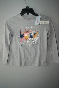 NWT Girls’ CELEBRATE Long Sleeve T-Shirt Party Dance Music Diversity M (7-8) - Picture 1 of 6