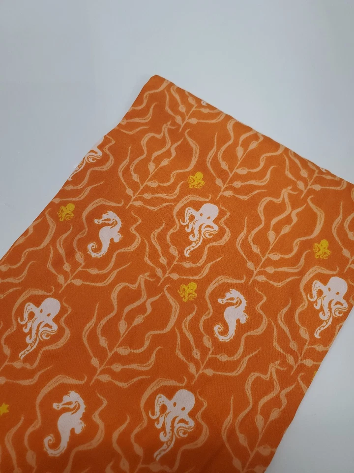 Ткань Heather Ross Мендосино Осьминог Водоросли Лес Шитье 1-й Принт ТОЛСТАЯ ЧЕТВЕРТЬ - Изображение 1 из 1