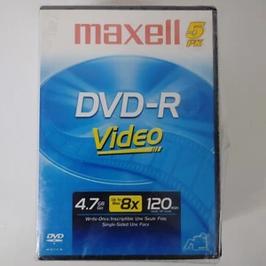 Maxell DVD-R 120 min 4.7 GB/Go - 5 pack - Picture 1 of 2