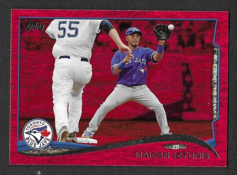 2014 Topps Red Foil #554 Maicer Izturis Toronto Blue Jays - Image 1 of 1