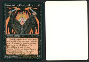 ***Initiates of the Ebon Hand Artist Proof Signed MTG Fallen Empires Kaja Foglio - Picture 1 of 1