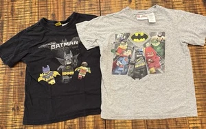 Two Lego DC Universe Batman T-Shirts Kids Small - Picture 1 of 7
