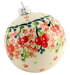 Polnische Keramik Weihnachtskugel Ornament von Zaklady Boleslawiec Polen - Bild 1 von 2