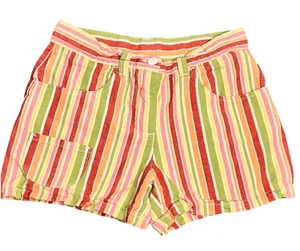 Gymboree Striped Shorts Pink And Green Little Girls Size 8 - Picture 1 of 7