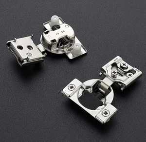 Ravinte 50 Pack 25 Pairs 1/2 inch Overlay Soft Close Hinges for Kitchen Cabinet - Picture 1 of 11