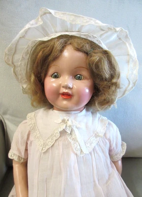 Boneca Flirty Mama IDEAL 22” Vintage 1920’s Composition em Roupas Originais - Imagem 1 de 4