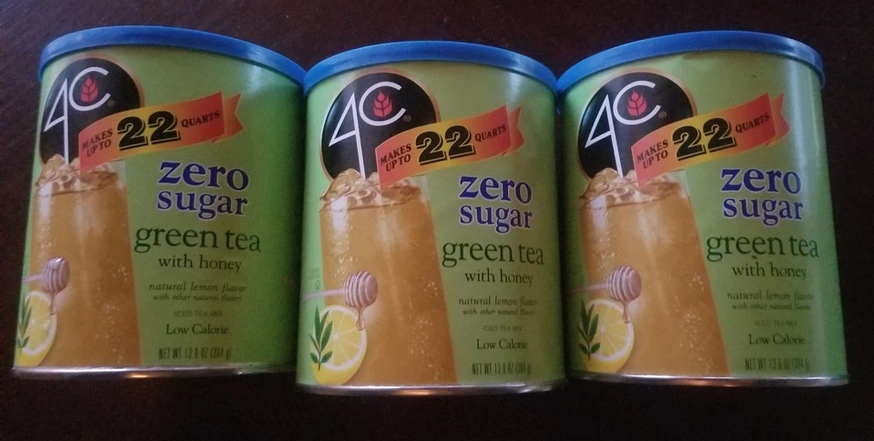 Botes ligeros de mezcla de bebidas en polvo, paquete de 3 té verde sin azúcar, 22 cuartos de galón Foto 1 de 1