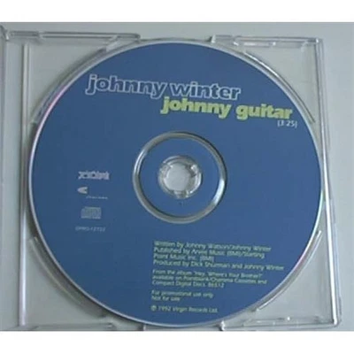 JOHNNY WINTER JOHNNY GUITAR CD SINGLE 1 TRACK PROMO(NO ARTWORK) USA - Image 1 of 2
