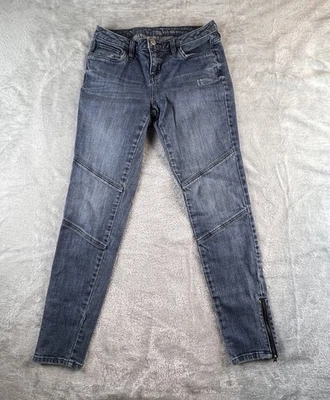 Pantalones de mezclilla Simply Vera Wang para mujer 4 azules con paneles al tobillo City  Foto 1 de 4