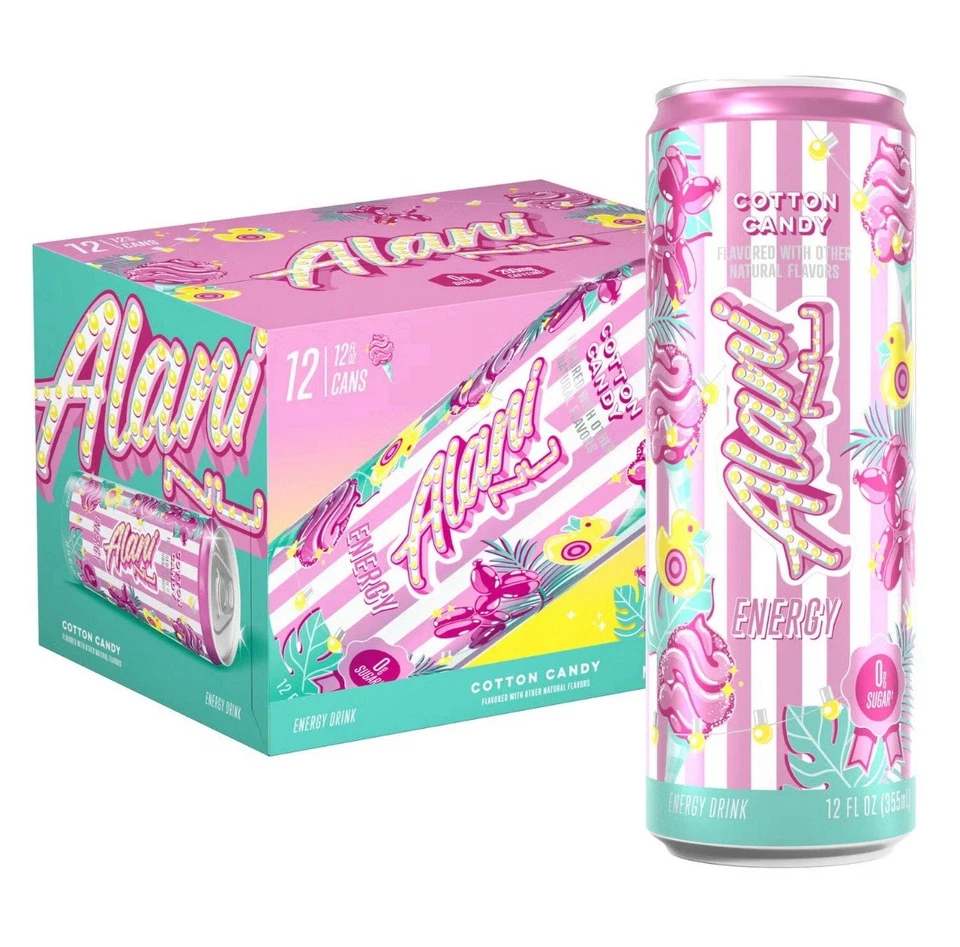 ¡NUEVO! Algodón de caramelo Alani Nu 355 ml - Estuche de 12 (el embalaje puede variar) Foto 1 de 1