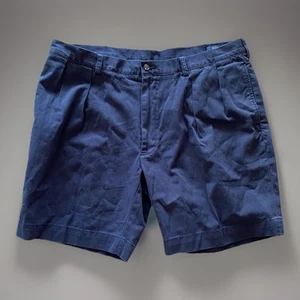 Vintage Polo Ralph Lauren Pleated Shorts Mens Size 40 Navy 8” Inseam - Picture 1 of 6