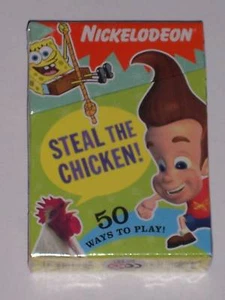 NICKELODEON STEAL THE CHICKEN 50 ACTIVITIES CARD GAME - Picture 1 of 1