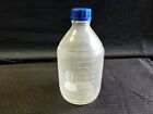 Schott Duran 2000mL Plastic-Coated Glass Media Bottle w/ GL-45 Cap, Chipped