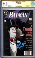 BATMAN #429 - Newsstand  CGC 9.0  Signed by MIKE DECARLO  DC Death In The Family