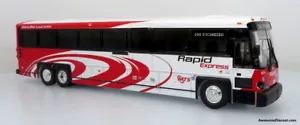 Iconic Replicas 1:50 MCI D4500CT Coach: San Diego MTS Rapid Express - Picture 1 of 4