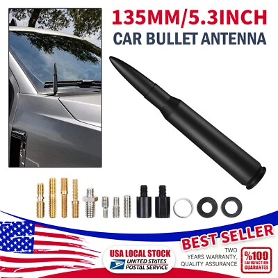 ANTENA BALA CALIBRE 50 NEGRA PARA CHEVROLET EXPRESS 2500 1998-2022 TOTALMENTE NUEVA Foto 1 de 4