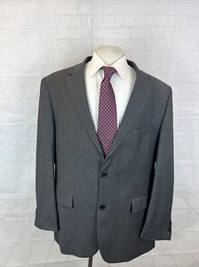 Kenneth Cole Men's Gray Herringbone Wool Blend Blazer 48L $395 - Picture 1 of 11