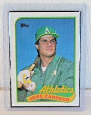 ULTRA RARE - Double Misprint Error Card Jose Canseco 1989 Topps #500