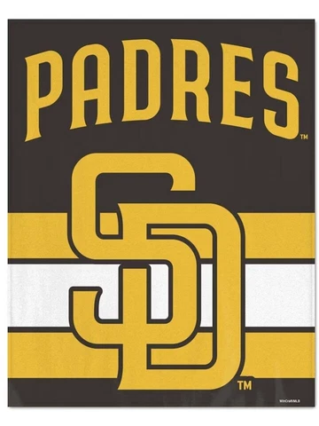 San Diego Padres MLB Ultra Plush 50" x 60" Throw Blanket - F53573478 Cover