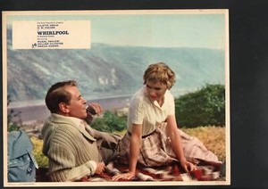 Whirlpool Lobby Card-O.W. Fischer and Juliette Greco having a picnic.