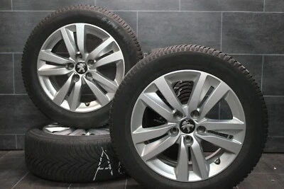 4x Original Peugeot 308 II 2 Alufelgen 16 Zoll Winterräder 205 55 r16 91H - Bild 1 von 4