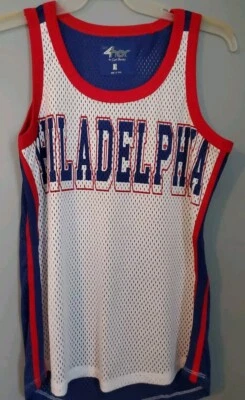 PHILADELPHIA 76ers JERSEY GIII Womens XL Fashion MESH TANK G3 Carl Banks 4her LN - Image 1 of 4
