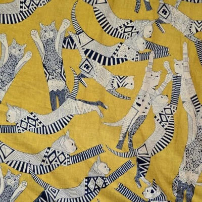 Tela estampada hecha a mano de algodón indio de 25 yardas Sanganeri tela impresa en bloque Foto 1 de 3