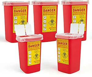 Sharps Containers 1.0L D&H Medical 5 Pcs - Imagen 1 de 1