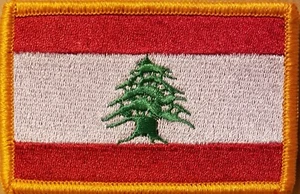 Patch bandiera Libano con gancio adesivo fissaggio morale tattico viaggio emblema #6 - Foto 1 di 1