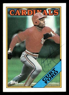 1988 Topps Curt Ford #612 St. Louis Cardinals   Signed/Auto SX1205 - Image 1 of 2