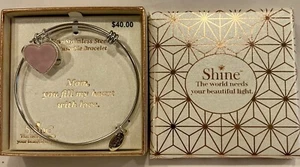 Mom “You Fill my Heart with Love" Stainless Adjustable Bracelet. NIB - Picture 1 of 2