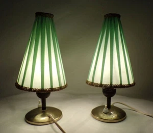 Bedside Lamp Pair E14 Table Lamp Retro Look - Picture 1 of 9