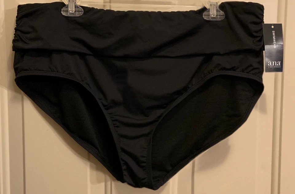 A.n.a. Swimsuit Bottom Black Size 22W New Womens Fast Ship - Image 1 of 1