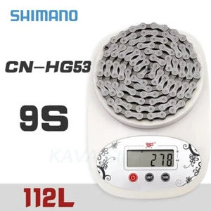 Cadena de bicicleta Shimano HG53 9 velocidades CN-HG53 súper estrecha 112L HG 9v - Imagen 1 de 8